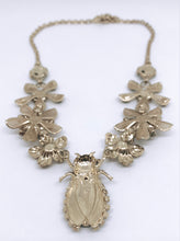 LARGE NECKLACE WITH INSECTS AND SWAROVSKI