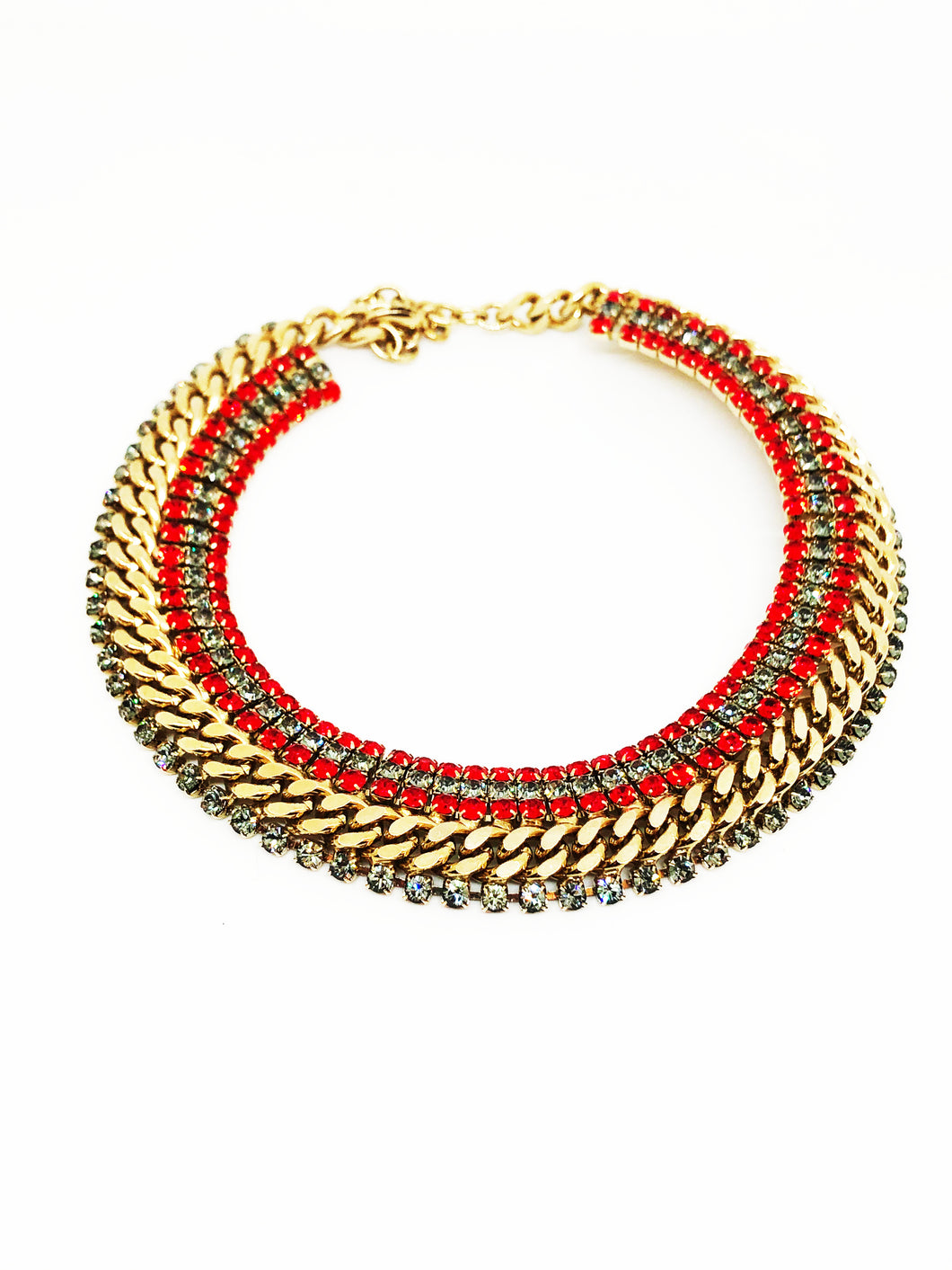 RED AND GOLD NECKLACE