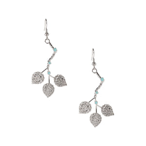 vittorio ceccoli jewelry design basic earrings with leaves jewel golf palladium black