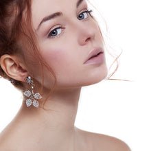 vittorio ceccoli jewelry design earrings with leaves and stone jewel gold palladium black