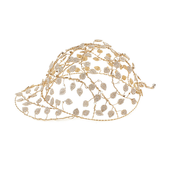 vittorio ceccoli jewelry design leaves baseball cap jewel gold palladium black