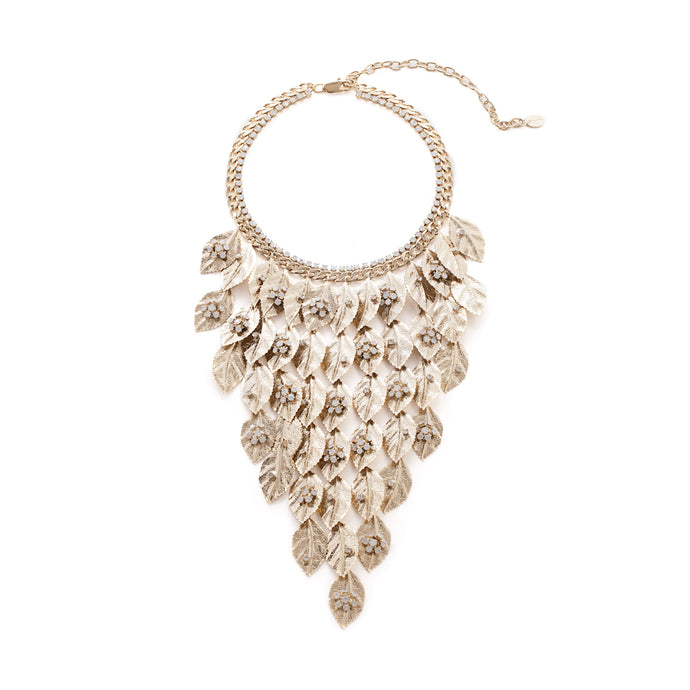 vittorio ceccoli-jewelry design winter tale necklace with snow flower jewel gold