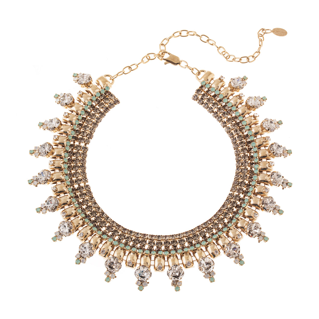vittorio ceccoli jewelry design alonissos statement necklace jewel gold black silver